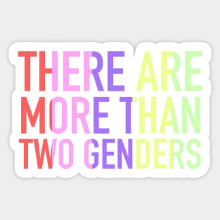 there are more than two genders Sticker